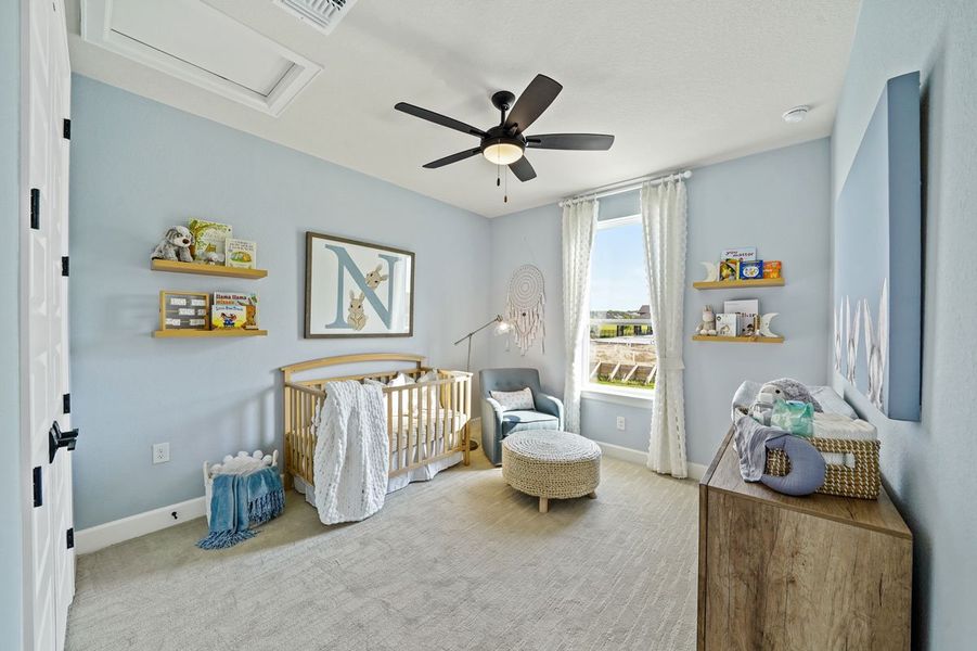 Furnished interior view inside a new home in Easton Park, Austin (Image 14). Furnished interior view inside a new home in Easton Park, Austin (Image 14).
