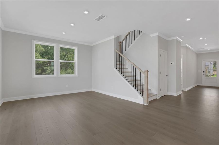 Spacious, unfurnished interior of a new home in The Paddocks at Doc Hughes, Buford (Image 35).