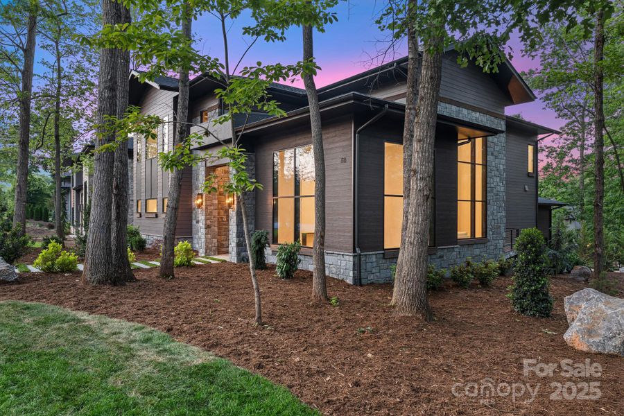Front exterior of a new home in , Arden, NC, highlighting curb appeal (Image 23). Front exterior of a new home in , Arden, NC, highlighting curb appeal (Image 23).