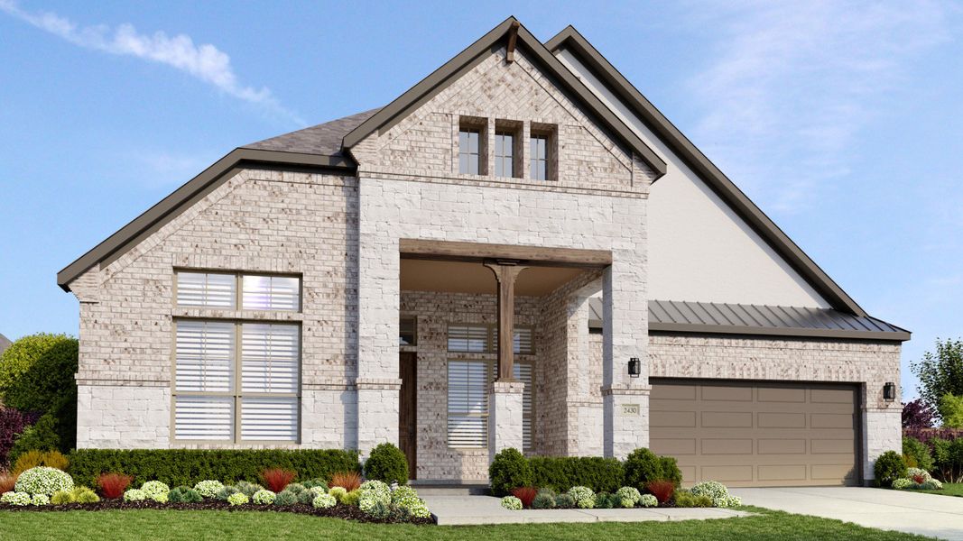 Representative exterior photo of a completed home built from the Tulane by DRB Homes in Green Meadows Classic, Celina, TX (Image 19).