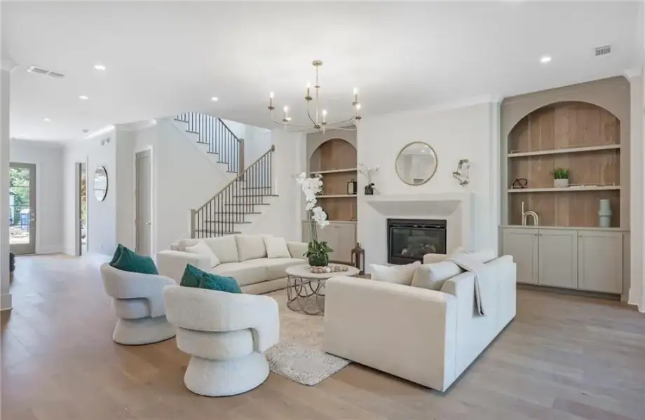Furnished interior view inside a new home in , Atlanta (Image 5).