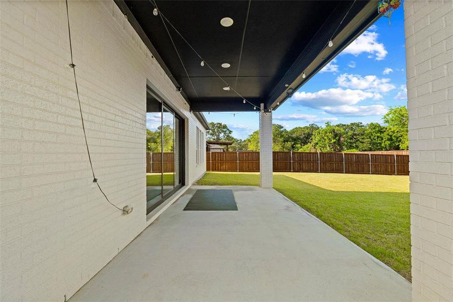 Enjoy the covered patio