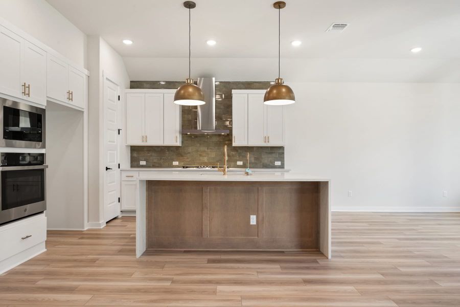 Furnished interior view inside a new home in Lariat, Liberty Hill (Image 9).
