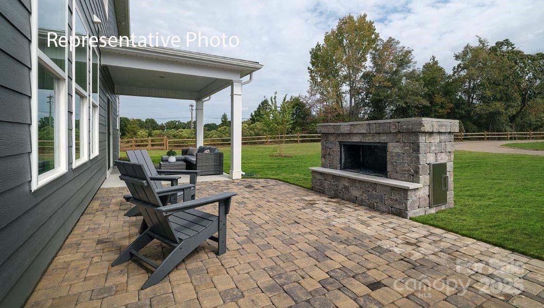 Exterior details and patio area of a home in Sanctuary at Southgate, Indian Trail (Image 3). Exterior details and patio area of a home in Sanctuary at Southgate, Indian Trail (Image 3).