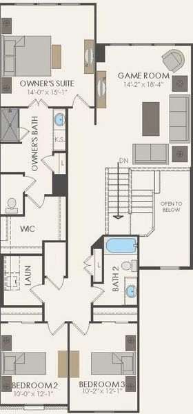 Pulte Homes, Rybrook floor plan