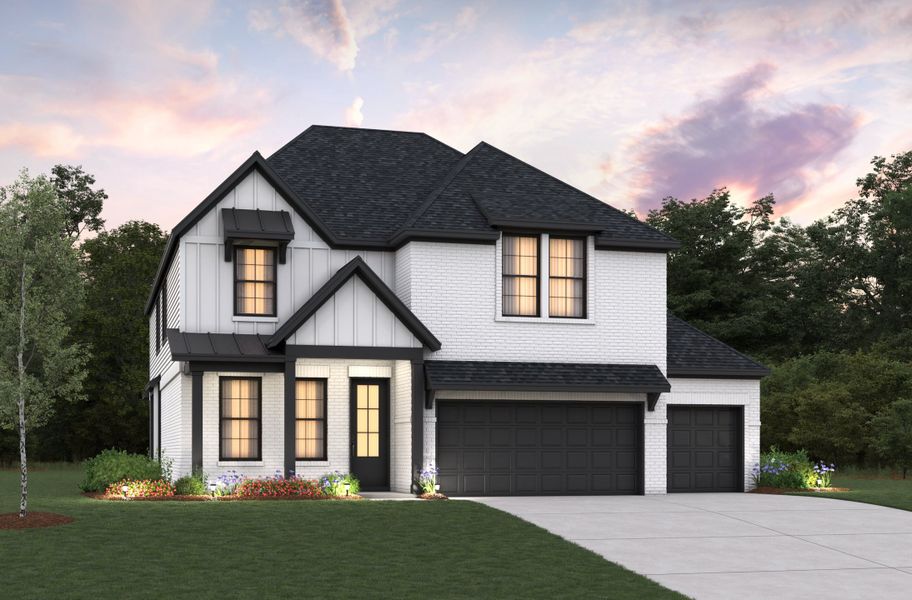 Representative exterior photo of a completed home built from the Alder by Beazer Homes in Arabella on the Prairie, Richmond, TX (Image 2).