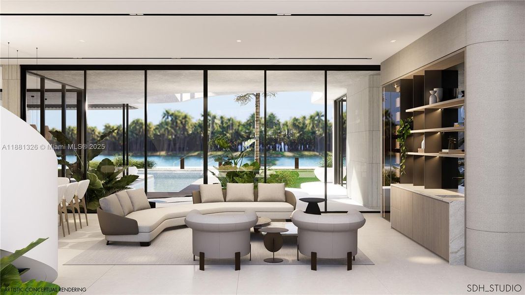 Furnished interior view inside a new home in , Hollywood (Image 7). Furnished interior view inside a new home in , Hollywood (Image 7).