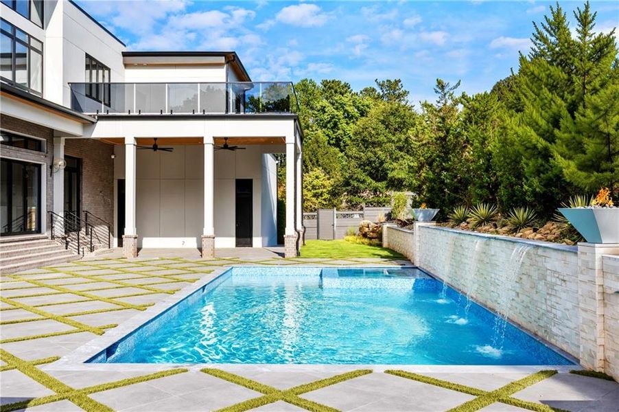 Exterior details and patio area of a home in , Marietta (Image 27).