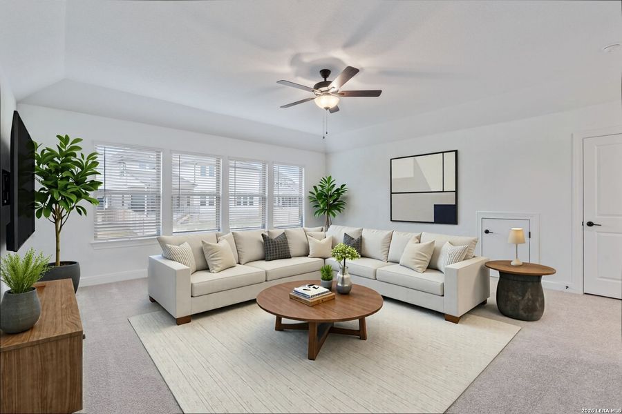 Furnished interior view inside a new home in Davis Ranch, San Antonio (Image 28).