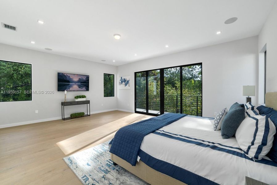 Furnished interior view inside a new home in , Miami (Image 12).