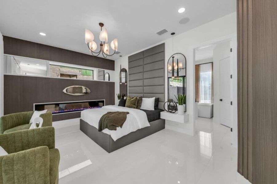 Representative furnished interior of a home built from the Silver Palm – Phase 2 by Medallion Home in Aqua, Bradenton (Image 43).