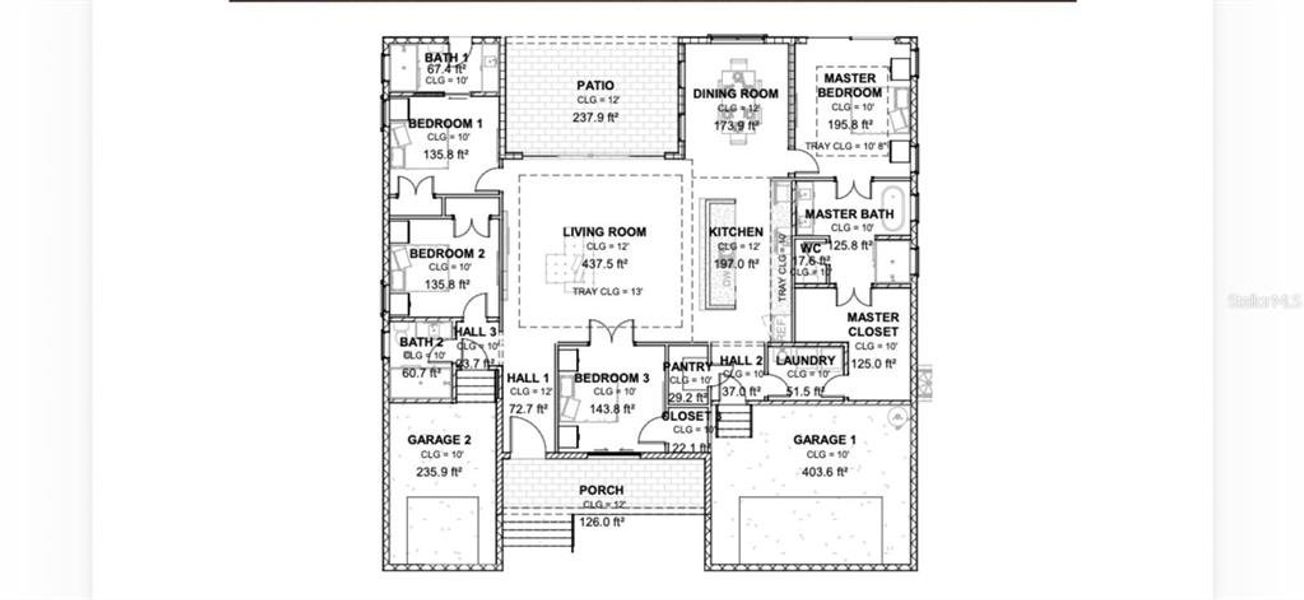 2D floor plan layout of this home in , Port Charlotte, FL (Image 2). 2D floor plan layout of this home in , Port Charlotte, FL (Image 2).