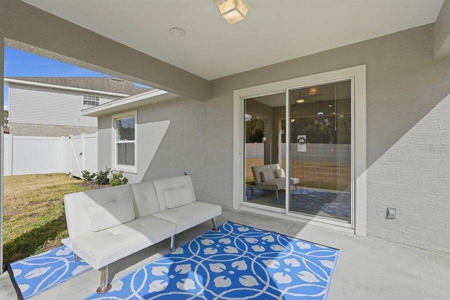 Exterior details and patio area of a home in , Palm Coast (Image 20).