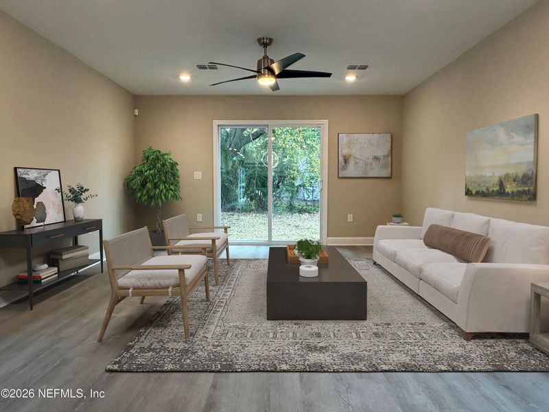 Furnished interior view inside a new home in , Jacksonville (Image 10). Furnished interior view inside a new home in , Jacksonville (Image 10).