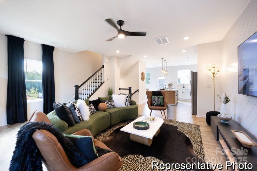 Furnished interior view inside a new home in , Charlotte (Image 7). Furnished interior view inside a new home in , Charlotte (Image 7).