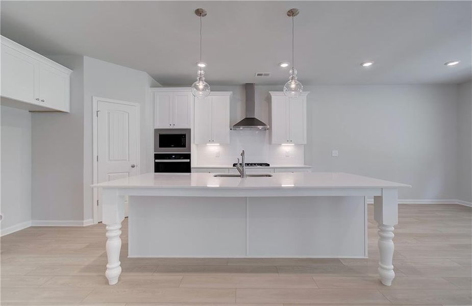 Furnished interior view inside a new home in Cambria at Traditions, Hampton (Image 8).