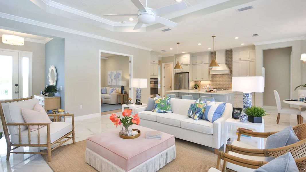 Furnished interior view inside a new home in Grand Park Real Estate and Homes for Sale in Sarasota, FL - Neal Communities, Sarasota (Image 15). Furnished interior view inside a new home in Grand Park Real Estate and Homes for Sale in Sarasota, FL - Neal Communities, Sarasota (Image 15).
