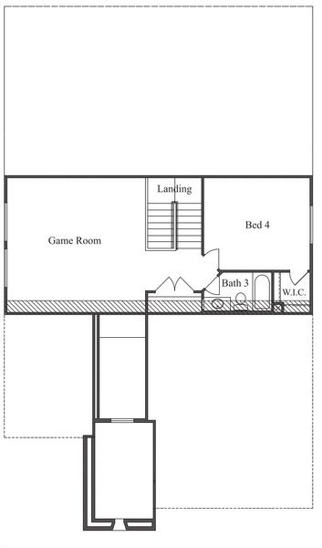 2D floor plan layout for the 2632 by Texas Homes in Ventana, Bulverde, TX (Image 4).