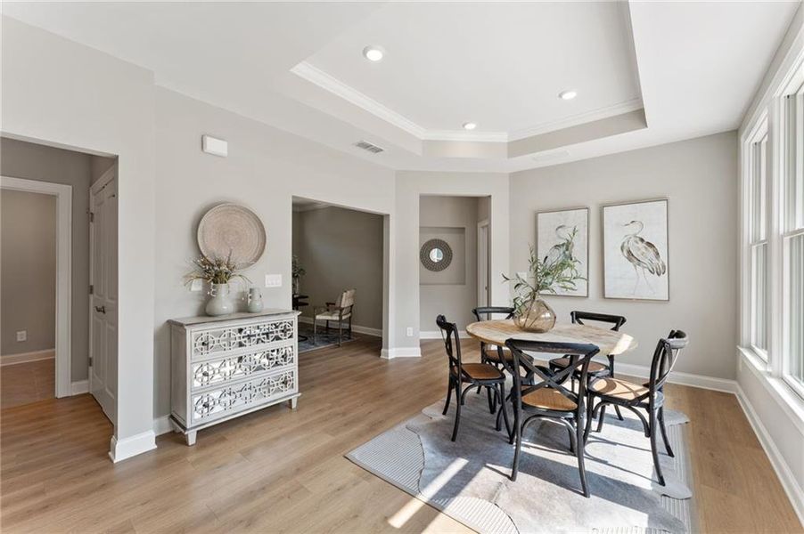 Furnished interior view inside a new home in The Courtyards at Redbud Lane, Canton (Image 12).