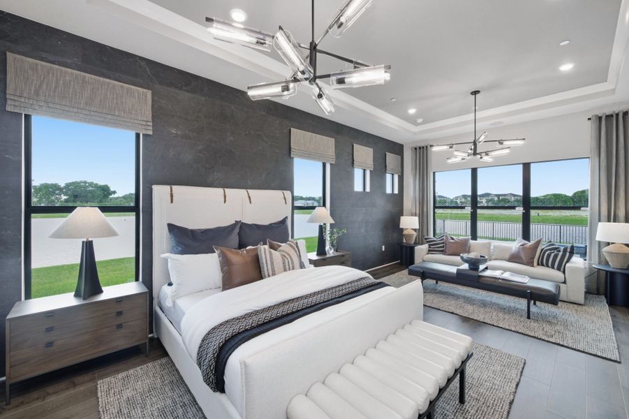 Representative furnished interior of a home built from the Livingston II by Pulte Homes in Marigold, Davie (Image 38).