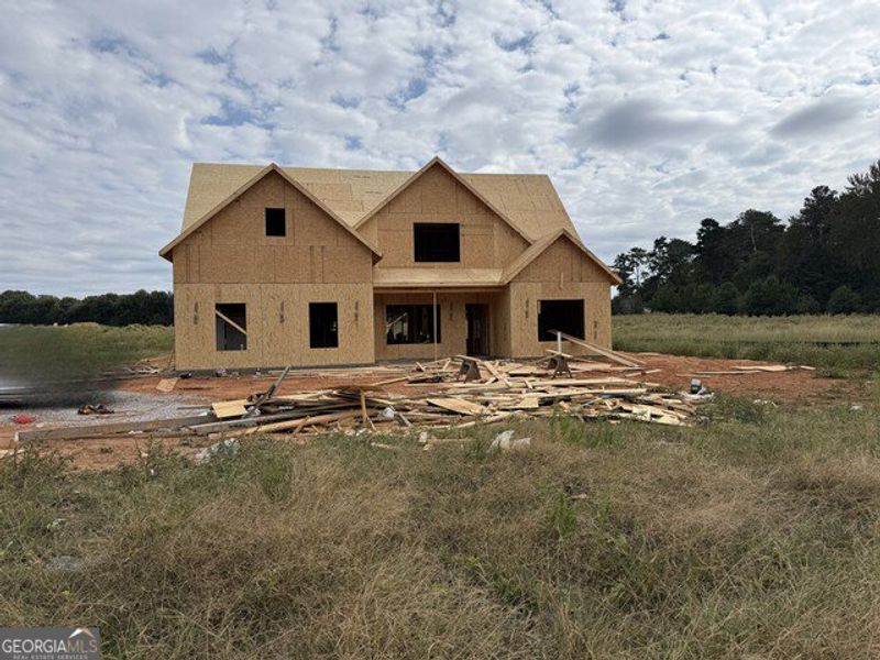 In-progress construction of a new home in Rover Roc Farms, Williamson, GA (Image 6).