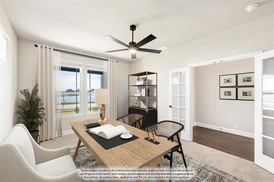 Furnished interior view inside a new home in Somerset, Venus (Image 17).