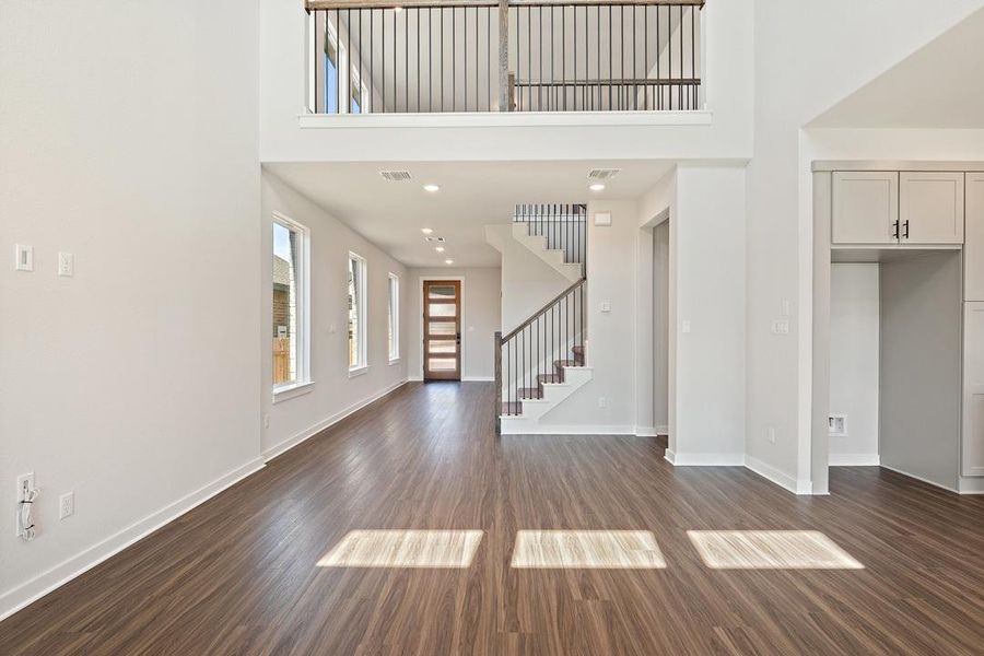Spacious, unfurnished interior of a new home in Terrace Collection at Lariat, Liberty Hill (Image 17). Spacious, unfurnished interior of a new home in Terrace Collection at Lariat, Liberty Hill (Image 17).