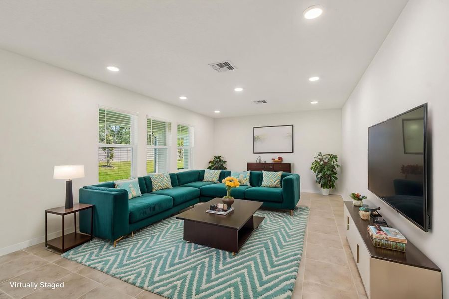 Family Room - Virtually Staged
