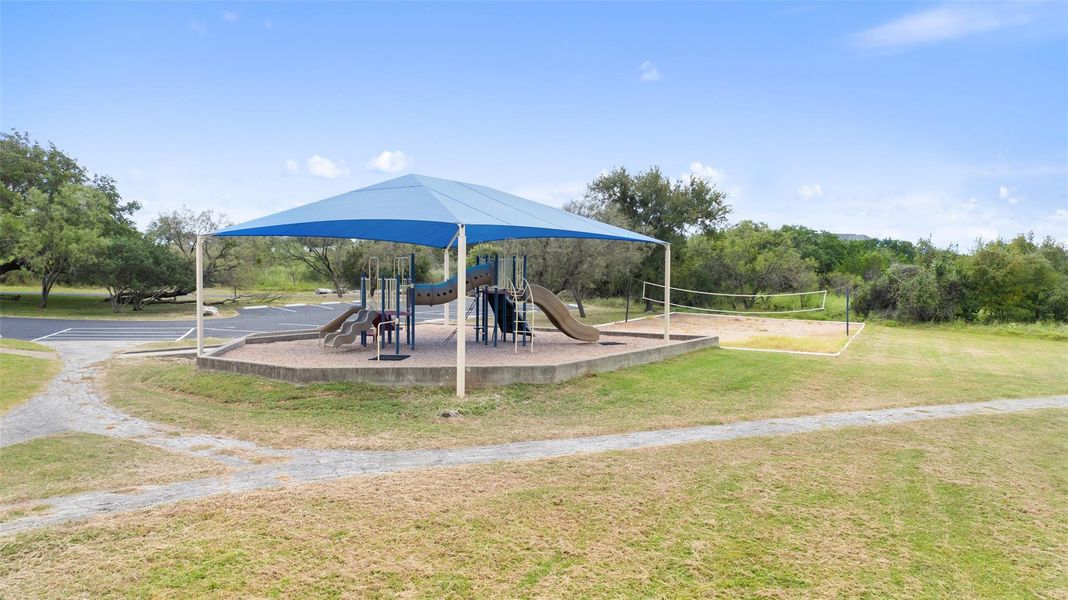 Enjoy an afternoon at the playground and hike & bike trails Enjoy an afternoon at the playground and hike & bike trails