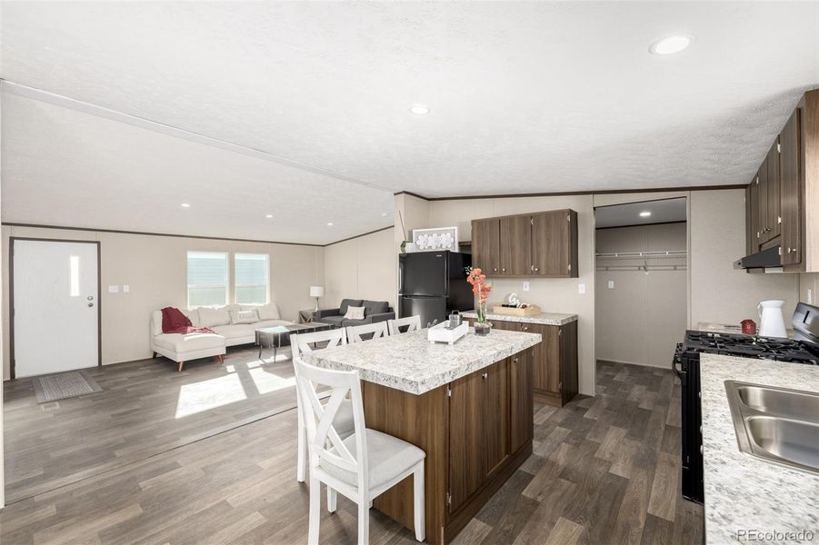 Furnished interior view inside a new home in , Colorado Springs (Image 10).