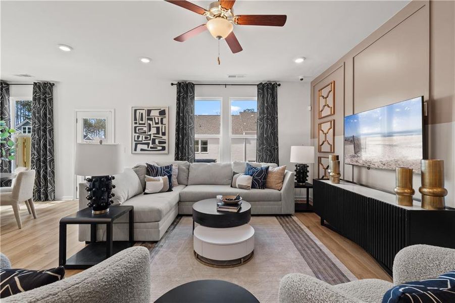 Furnished interior view inside a new home in Bowers Farm, McDonough (Image 18).