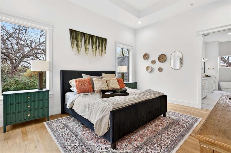 Furnished interior view inside a new home in , Dallas (Image 29).