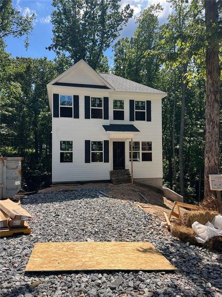 Front exterior of a new home in , Gainesville, GA, highlighting curb appeal (Image 2). Front exterior of a new home in , Gainesville, GA, highlighting curb appeal (Image 2).
