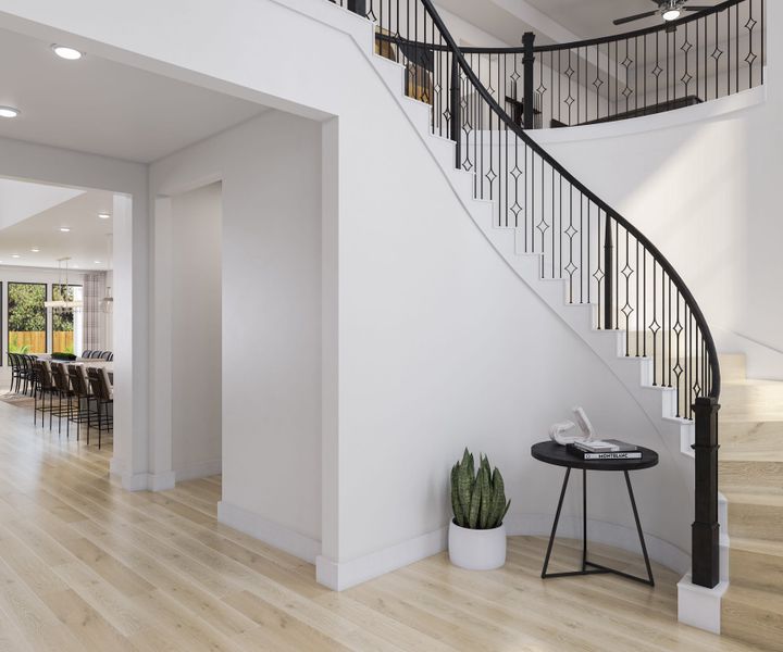 Representative furnished interior of a home built from the Salerno by Tri Pointe Homes in The Estates at James Lane, Fulshear (Image 15).