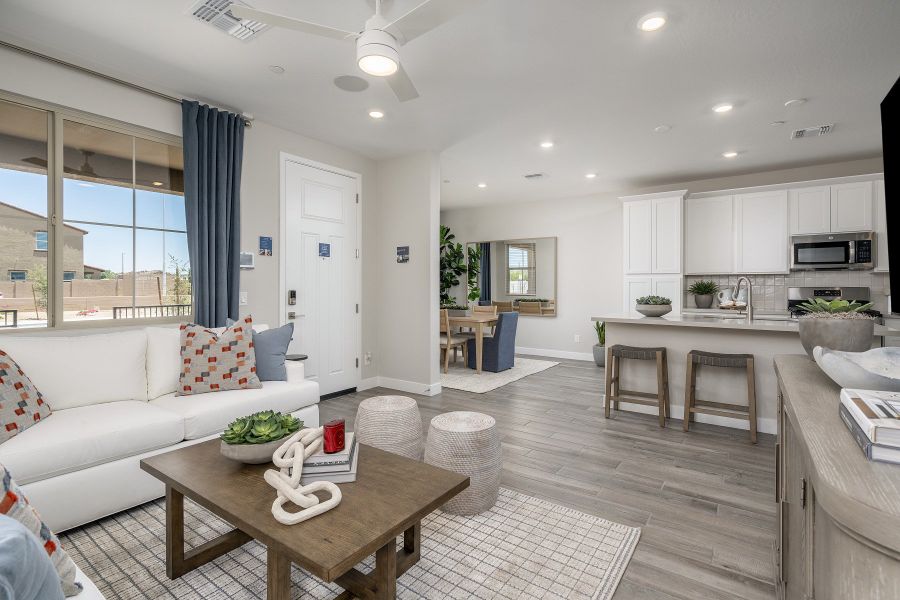 Representative furnished interior of a home built from the 2 by Risewell Homes in Bella Storia, Gilbert (Image 5). Representative furnished interior of a home built from the 2 by Risewell Homes in Bella Storia, Gilbert (Image 5).