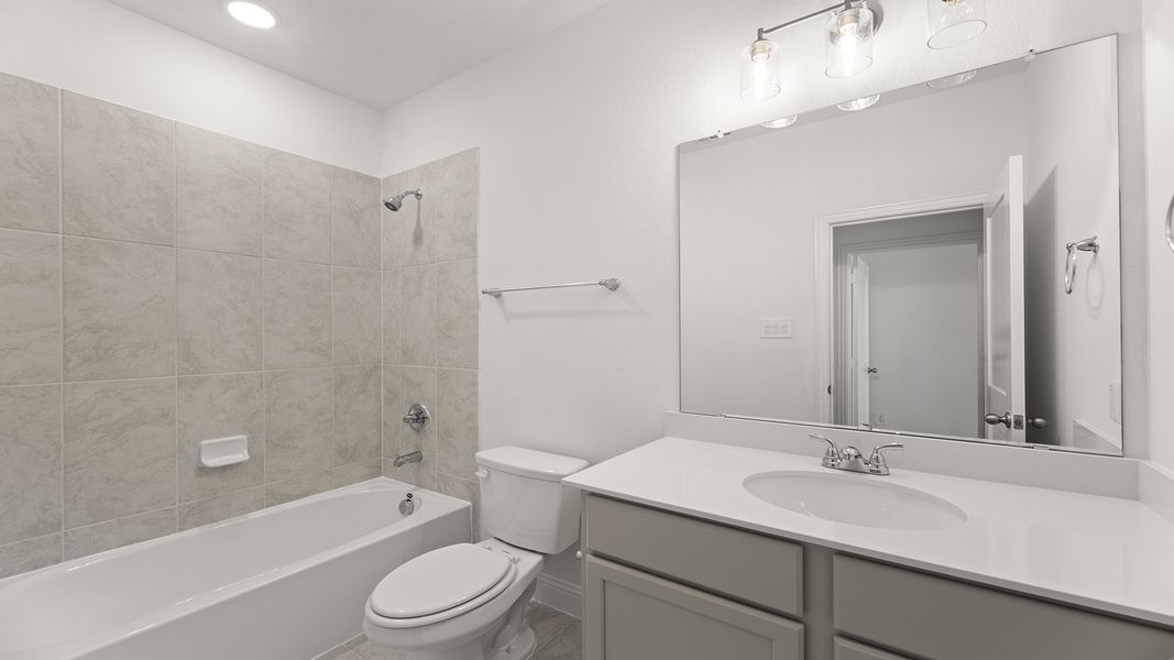 Furnished interior view inside a new home in Keeneland 40s, Aubrey (Image 10).