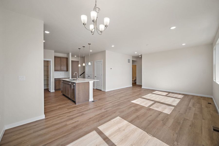 Spacious, unfurnished interior of a new home in Ridge at Lorson Ranch, Colorado Springs (Image 17). Spacious, unfurnished interior of a new home in Ridge at Lorson Ranch, Colorado Springs (Image 17).