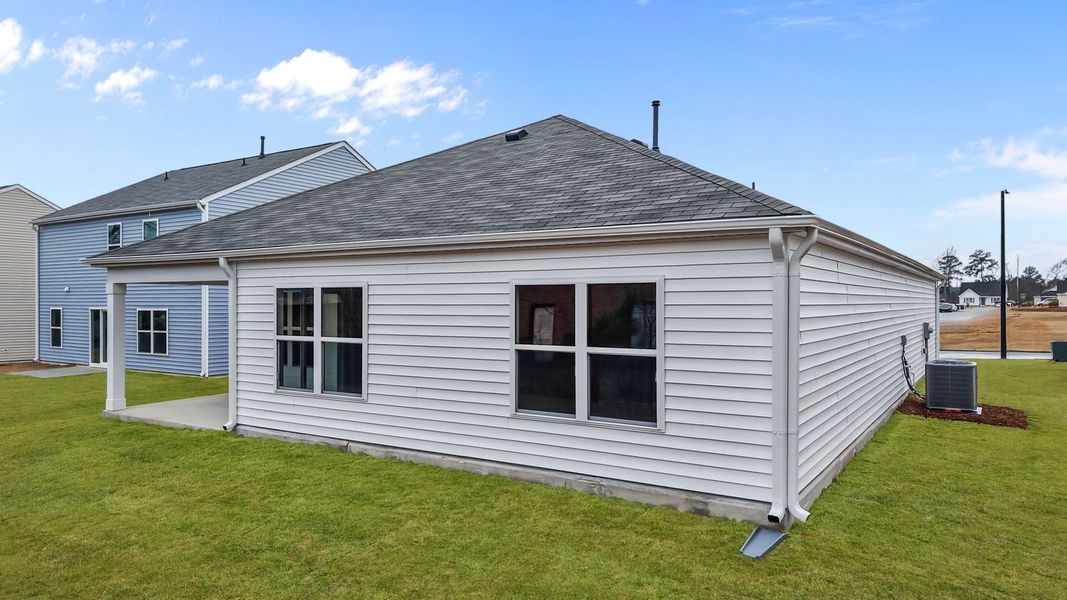 Exterior details and patio area of a home in Hunter Hill, Rocky Mount (Image 4).