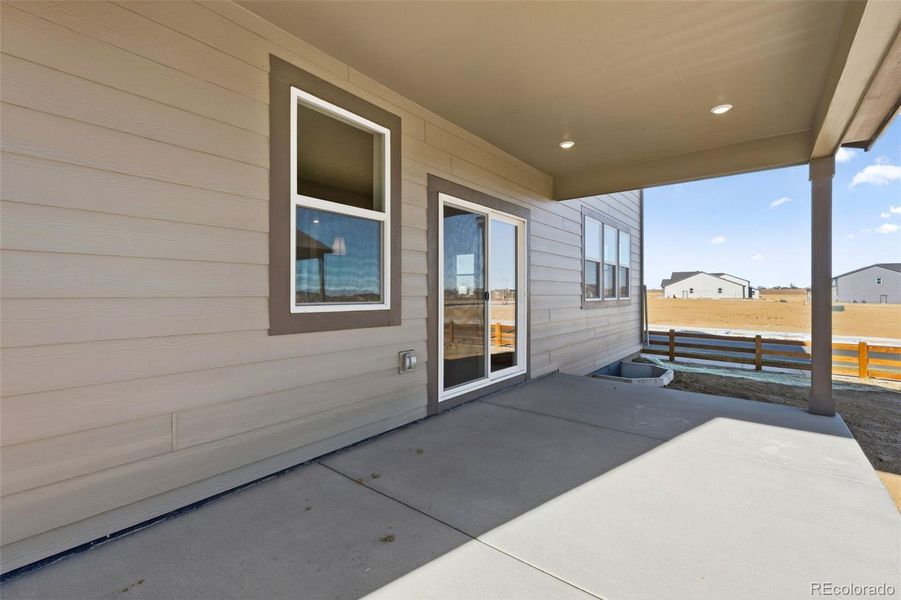 Exterior details and patio area of a home in Talon Pointe, Thornton (Image 3).