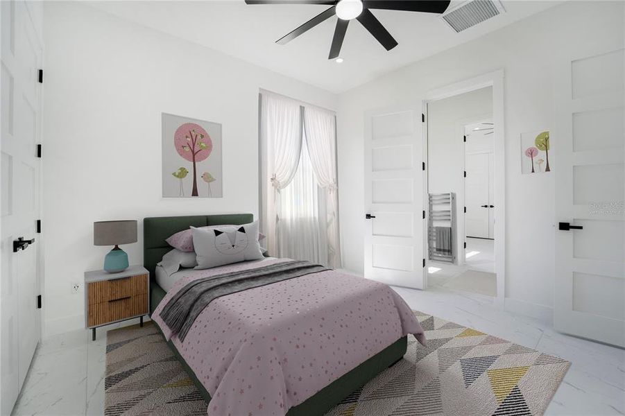 Bedroom Virtually Staged