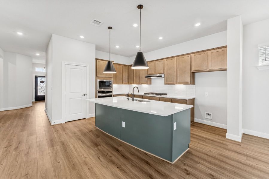 Furnished interior view inside a new home in Ladera - High Point 45', San Antonio (Image 6).