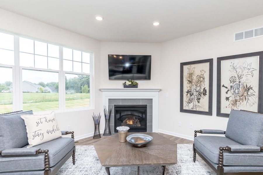Furnished interior view inside a new home in Mystic Ridge, Whitmore Lake (Image 18).