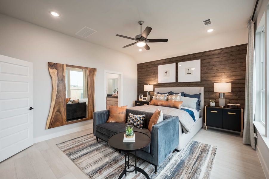 Representative furnished interior of a home built from the Falcon by Tri Pointe Homes in Pecan Ridge, Fulshear (Image 44).