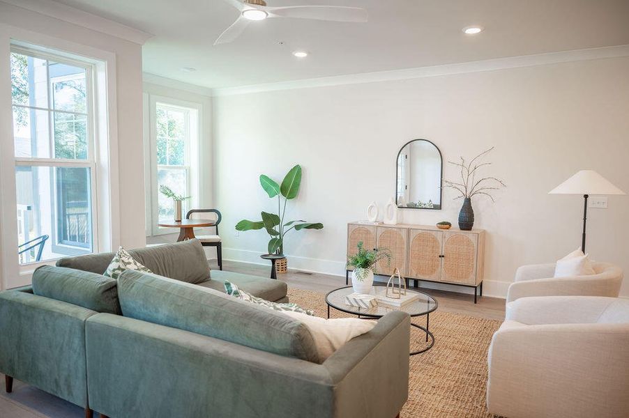 Furnished interior view inside a new home in , North Charleston (Image 10).