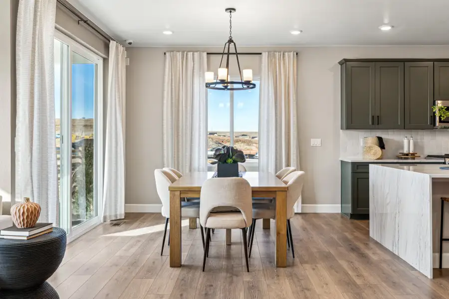 Furnished interior view inside a new home in Trailstone, Arvada (Image 18).