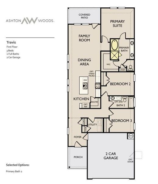 2D floor plan layout of this home in Cannon Ranch 40s, Dripping Springs, TX (Image 3).