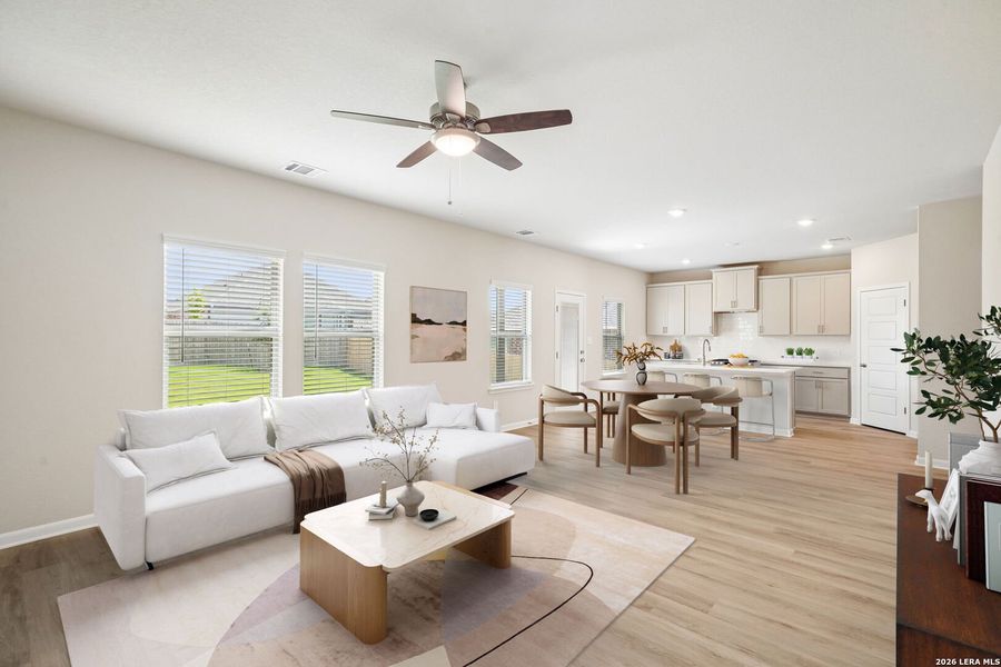 Furnished interior view inside a new home in Arcadia Ridge - Premier Series, San Antonio (Image 14).