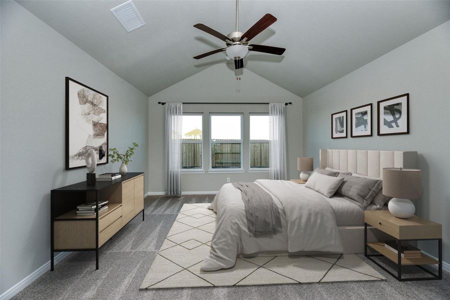 Furnished interior view inside a new home in Aldeana - Paintbrush Collection, Bonney (Image 13).