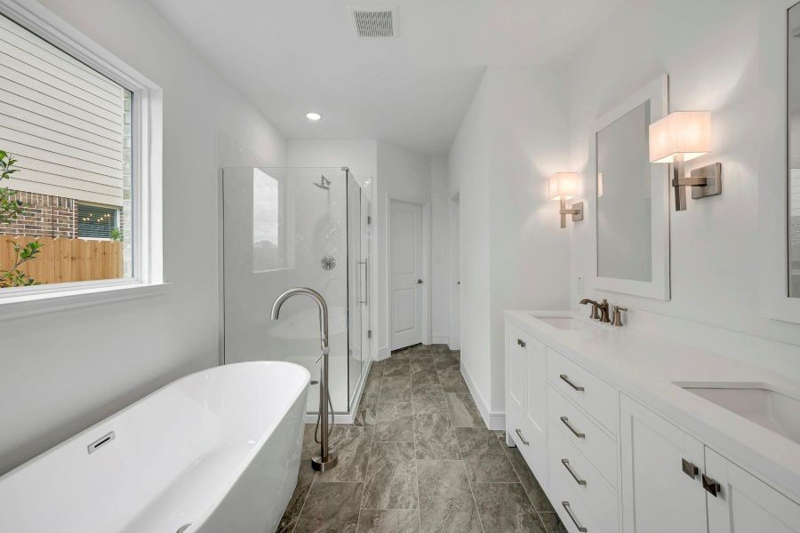 Spa-like primary bath (*Photo not of actual home and used for illustration purposes only.) Spa-like primary bath (*Photo not of actual home and used for illustration purposes only.)