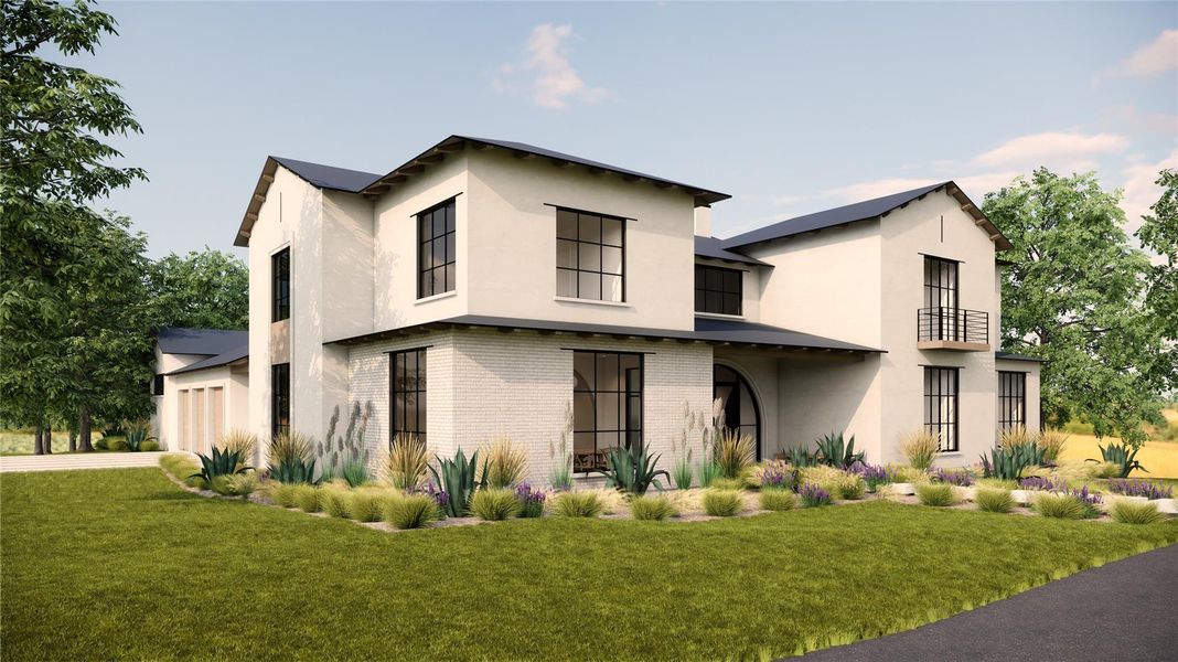 Front exterior of a new home in , Austin, TX, highlighting curb appeal (Image 1).